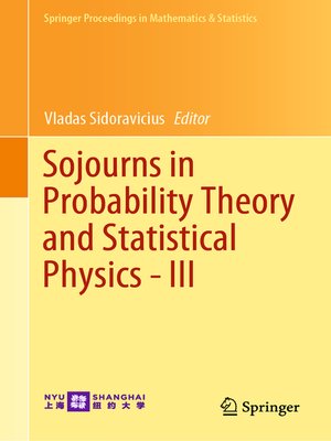 cover image of Sojourns in Probability Theory and Statistical Physics--III